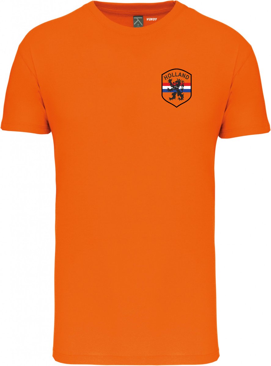 T-shirt Holland Embleem Klein | Oranje Holland Shirt | WK 2022 Voetbal | Nederlands Elftal Supporter | Oranje | maat 4XL